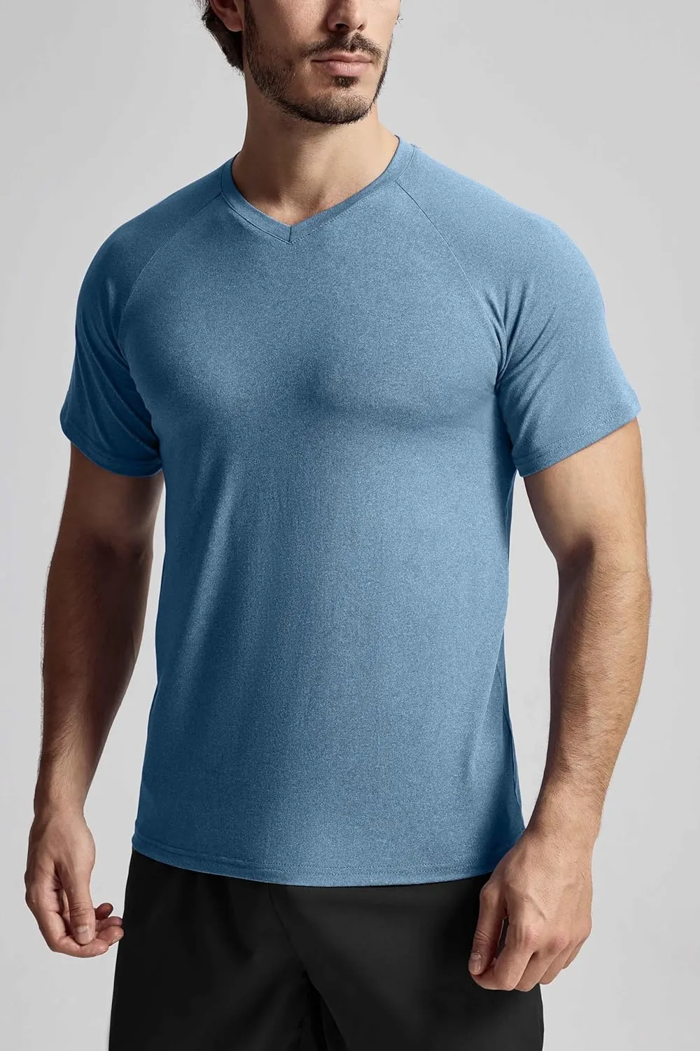 GYM REVOLUTION Men's Workout Gym Muscle Fitness Raglan Sleeve T Shirts