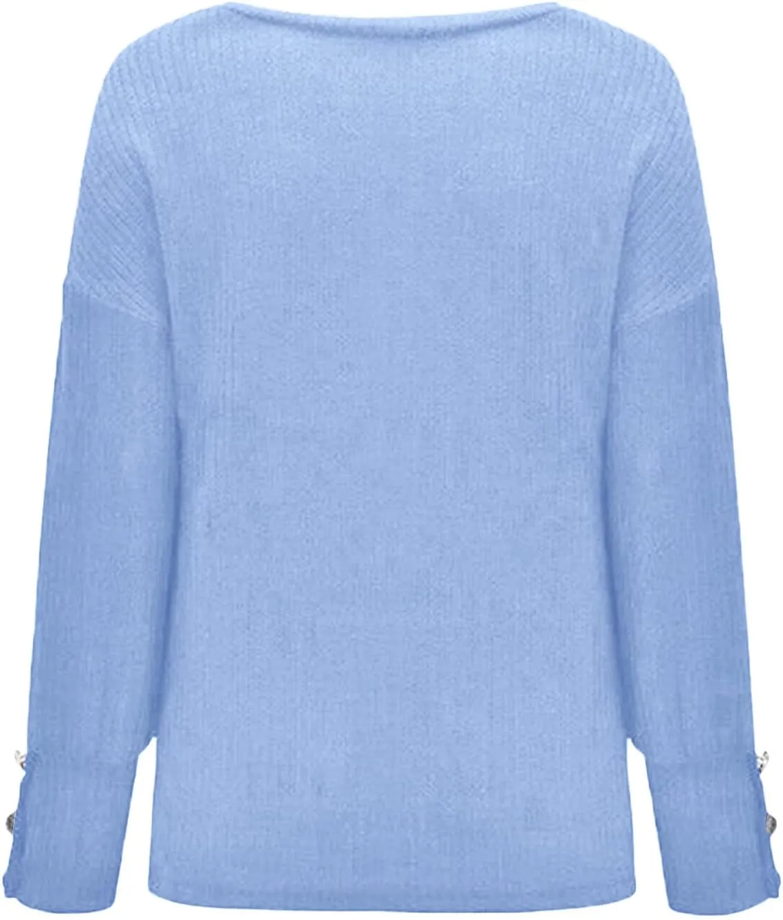 iLH Sweaters for Women 2024 Plus Size Ribbed Knit Sweater Long Sleeve Crewneck Pullover Shirts Comfort Jumper Tops