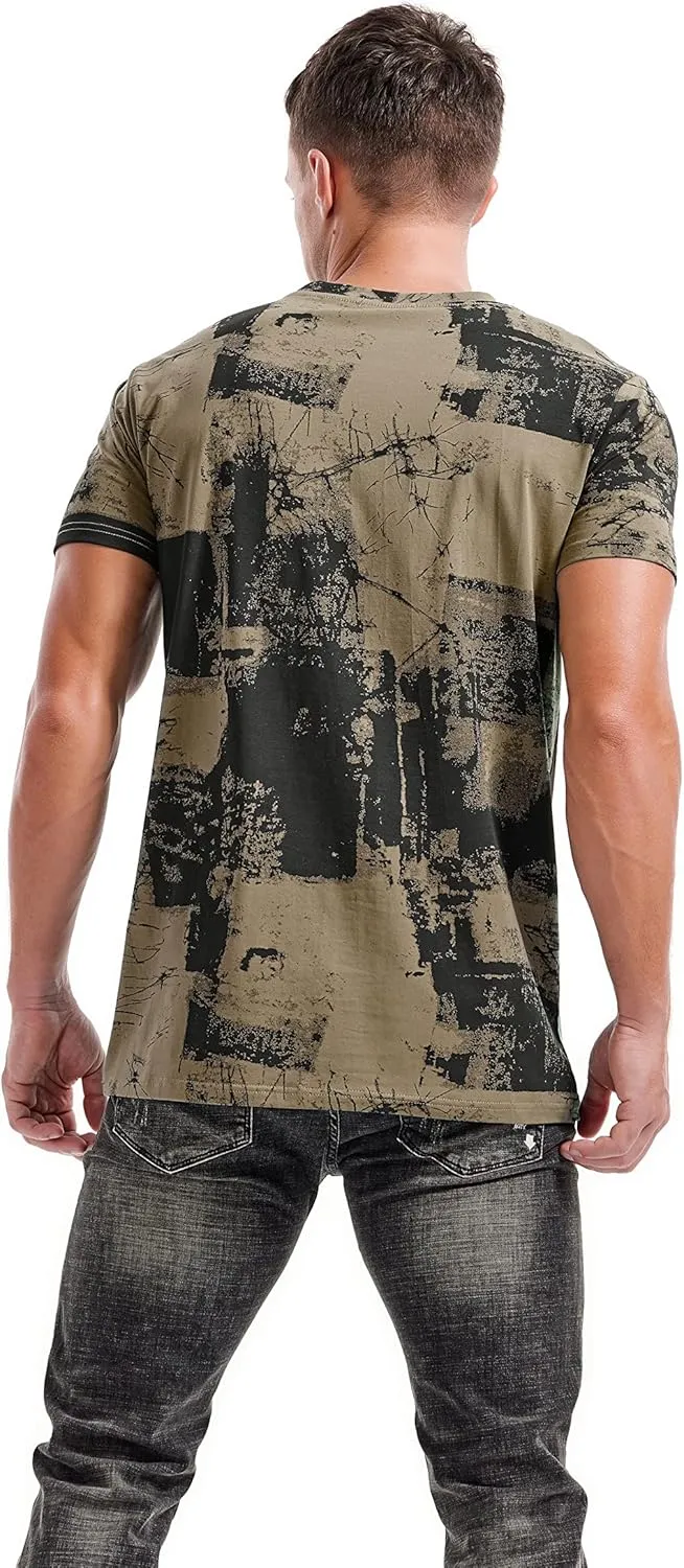 KLIEGOU Mens Hipster Hiphop Tees - Fashion Print T-Shirts