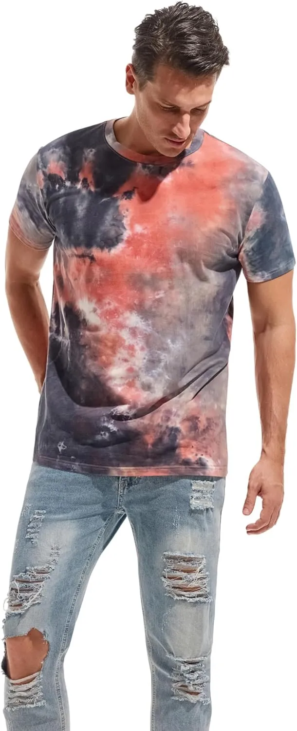 KLIEGOU Mens Hipster Hiphop Tees - Fashion Print T-Shirts