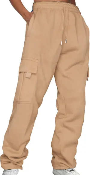 LCMTWX Baggy Sweatpants for Women with Pockets Comfortable High Waisted Jogging Pants with High Waisted Casual Sweat