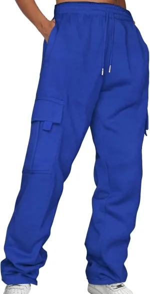 LCMTWX Baggy Sweatpants for Women with Pockets Comfortable High Waisted Jogging Pants with High Waisted Casual Sweat