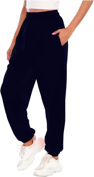 LCMTWX Baggy Sweatpants for Women with Pockets Comfortable High Waisted Jogging Pants with High Waisted Casual Sweat