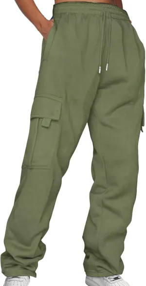 LCMTWX Baggy Sweatpants for Women with Pockets Comfortable High Waisted Jogging Pants with High Waisted Casual Sweat