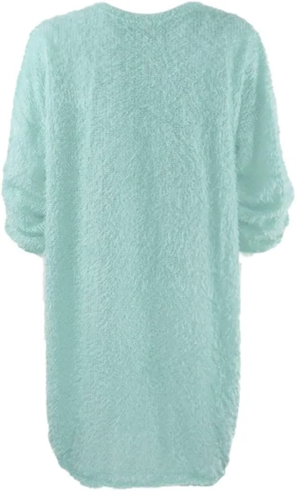 LCMTWX Women's Crewneck Oversized Sweater Dress 2023 Oversized Pullover Dresses Oversized Pullover