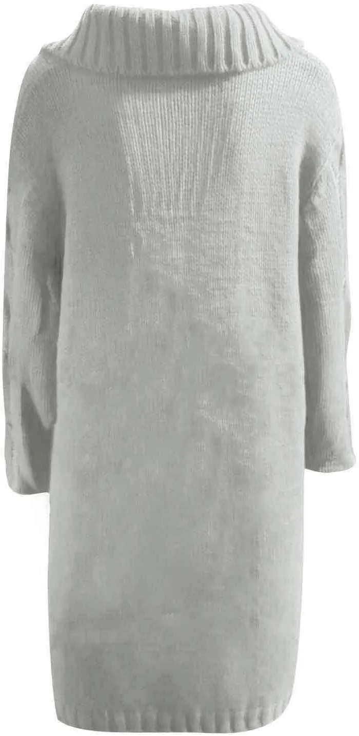 LCMTWX Womens Plus Size Sweater Button Long Pullover Women Tops Turtleneck Sweater Fall Fuzzy Knit Warm Pullover Sweater