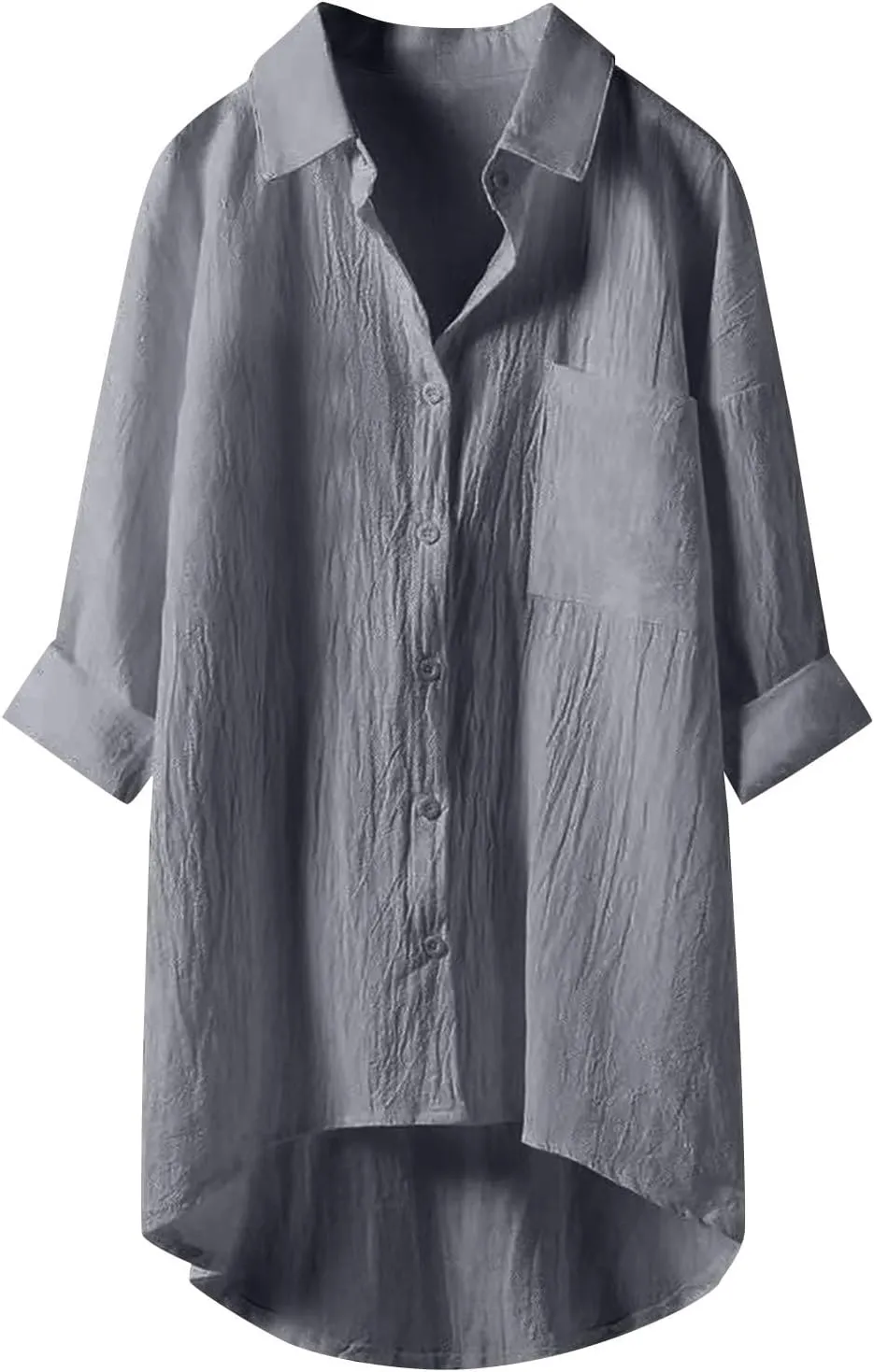 Linen Shirt for Women Breathable Tops Loose Crewneck Tops Womens Daily T Shirts Summer Shirts for Women 2025