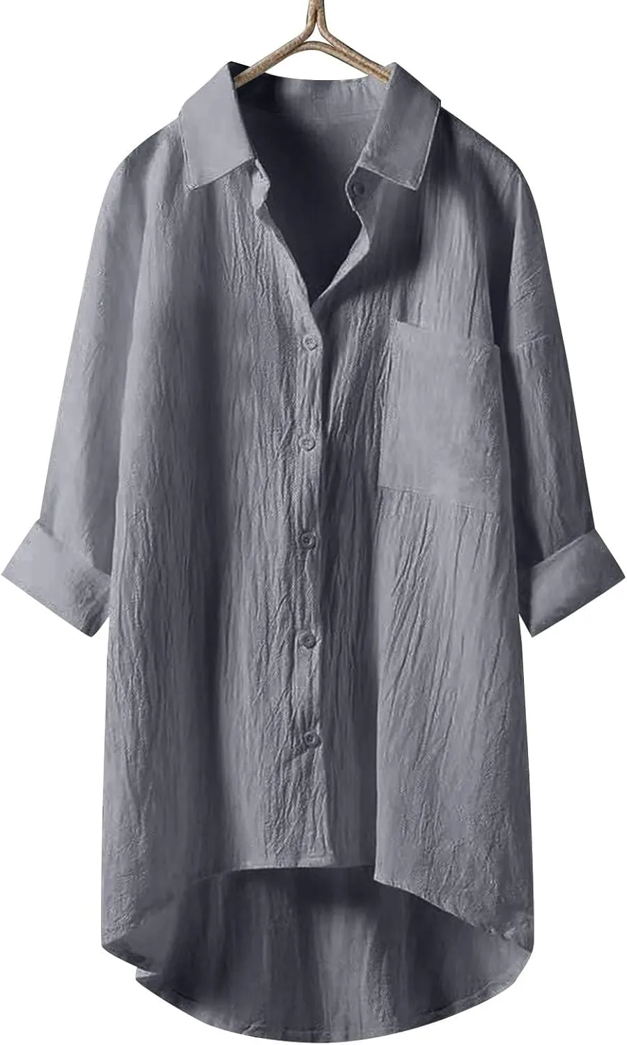 Linen Shirt for Women Breathable Tops Loose Crewneck Tops Womens Daily T Shirts Summer Shirts for Women 2025
