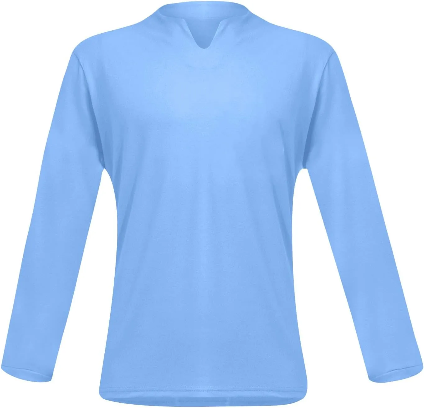 Long Sleeve T Shirt Men Big and Tall Oversized V Neck Fall Shirts Baggy Solid Shirts Big and Tall Fall Tshirts