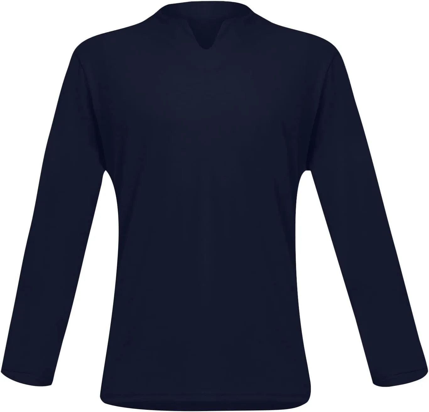 Long Sleeve T Shirt Men Big and Tall Oversized V Neck Fall Shirts Baggy Solid Shirts Big and Tall Fall Tshirts