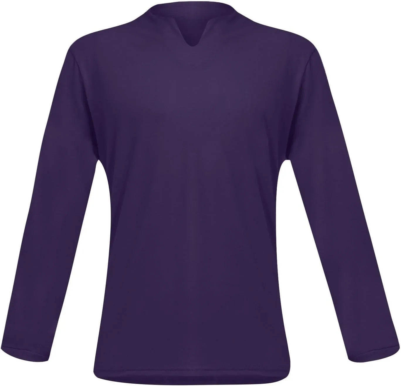 Long Sleeve T Shirt Men Big and Tall Oversized V Neck Fall Shirts Baggy Solid Shirts Big and Tall Fall Tshirts