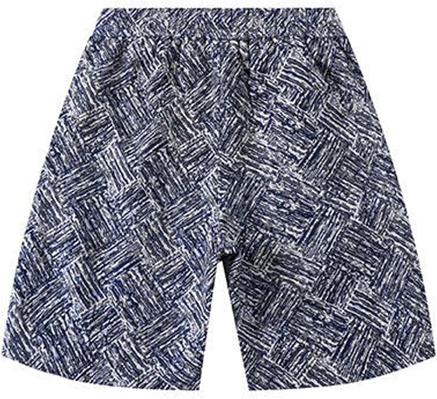 Lounge Shorts for Men Cotton Blend Elastic Waist Drawstring Chambray Casual Summer Shorts