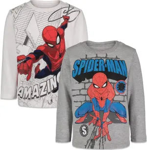 Marvel Spider-Man 2 Pack T-Shirts Toddler to Big Kid