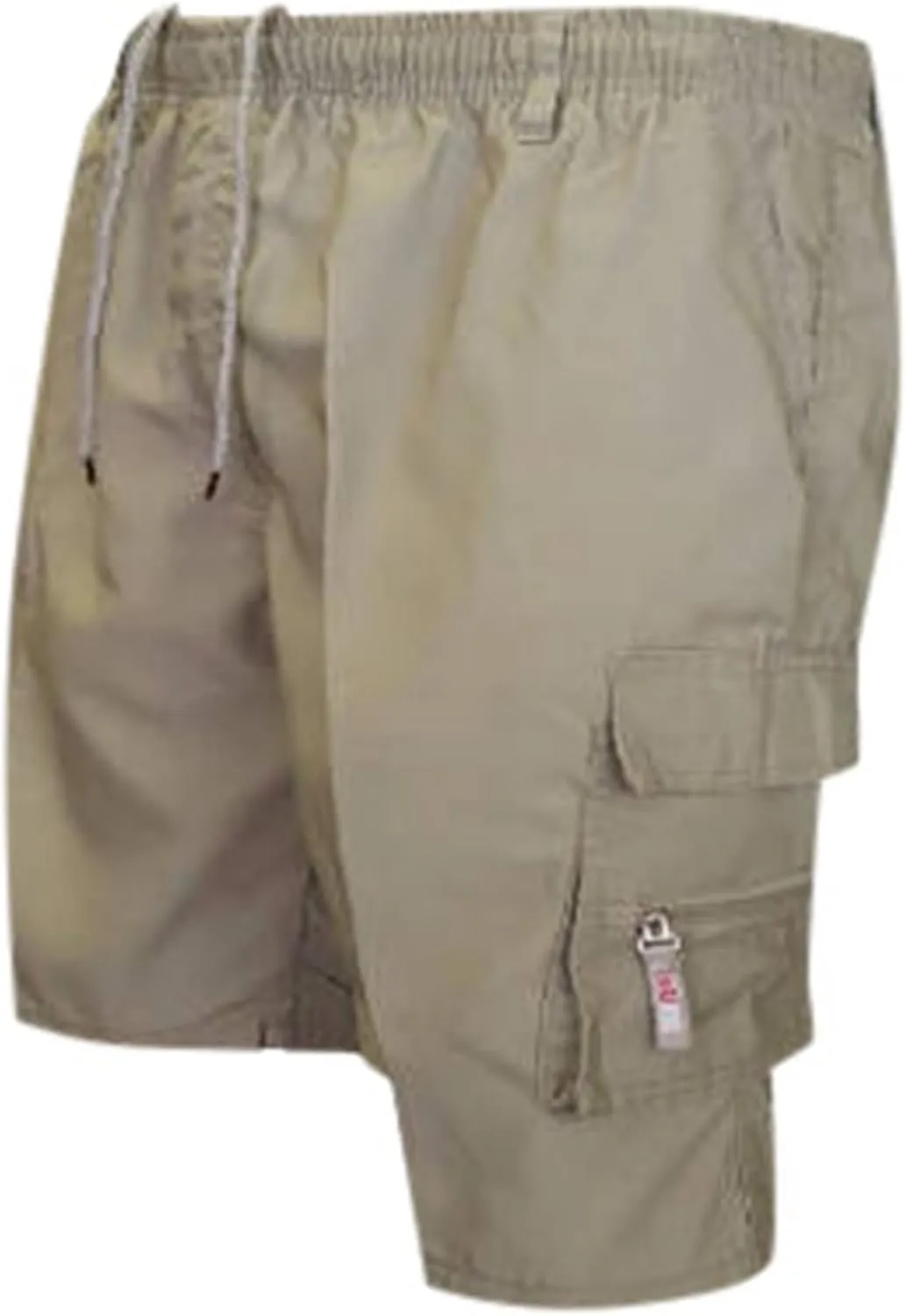 Men Casual Shorts Elastic Waist Drawstring Shorts Stretch Summer Beach Shorts with Pockets