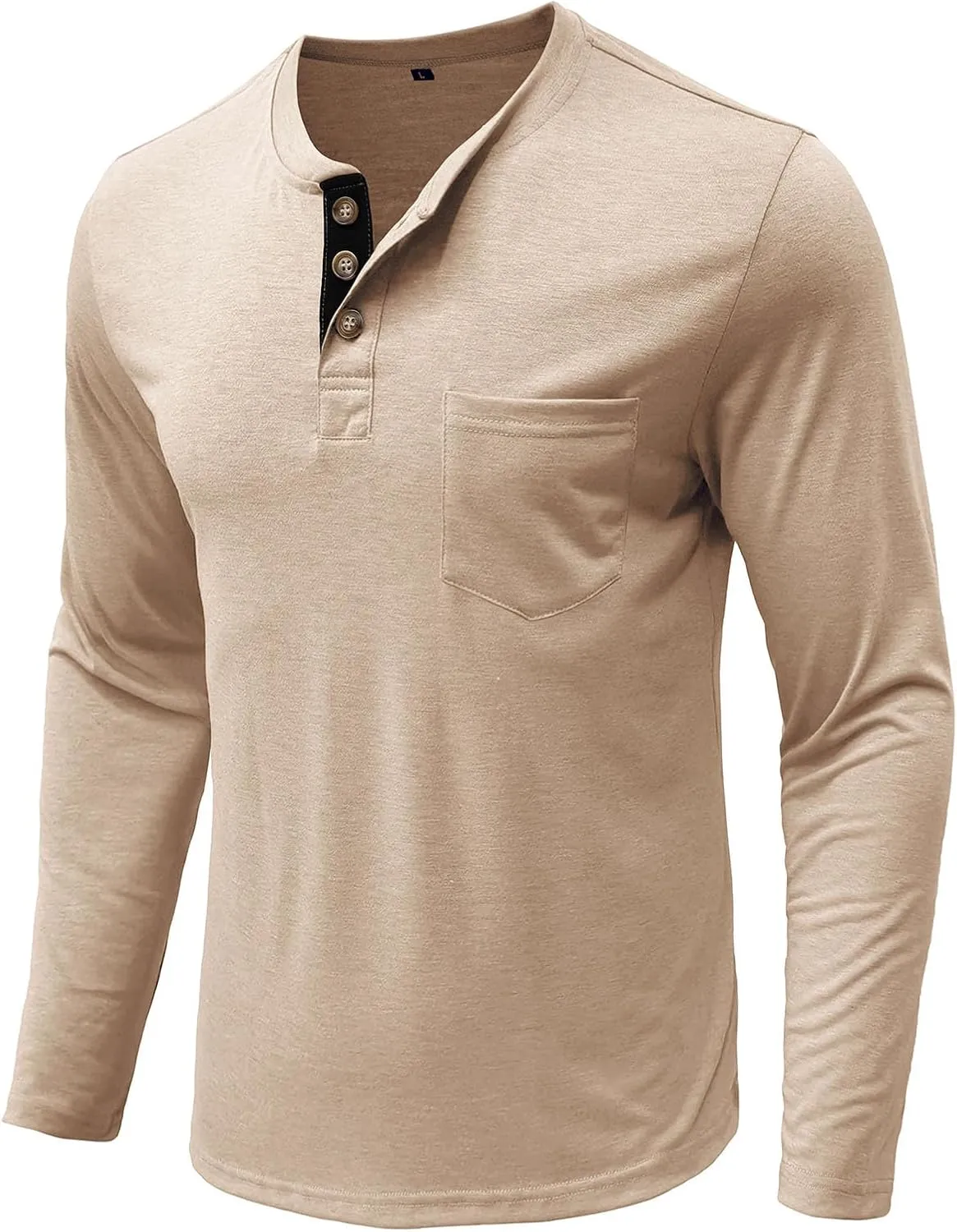 Men Fall Winter Polo Shirts Long Sleeved Flip Collar Tops Pocket Button V Neck T Shirts Golf Casual Sports Tops