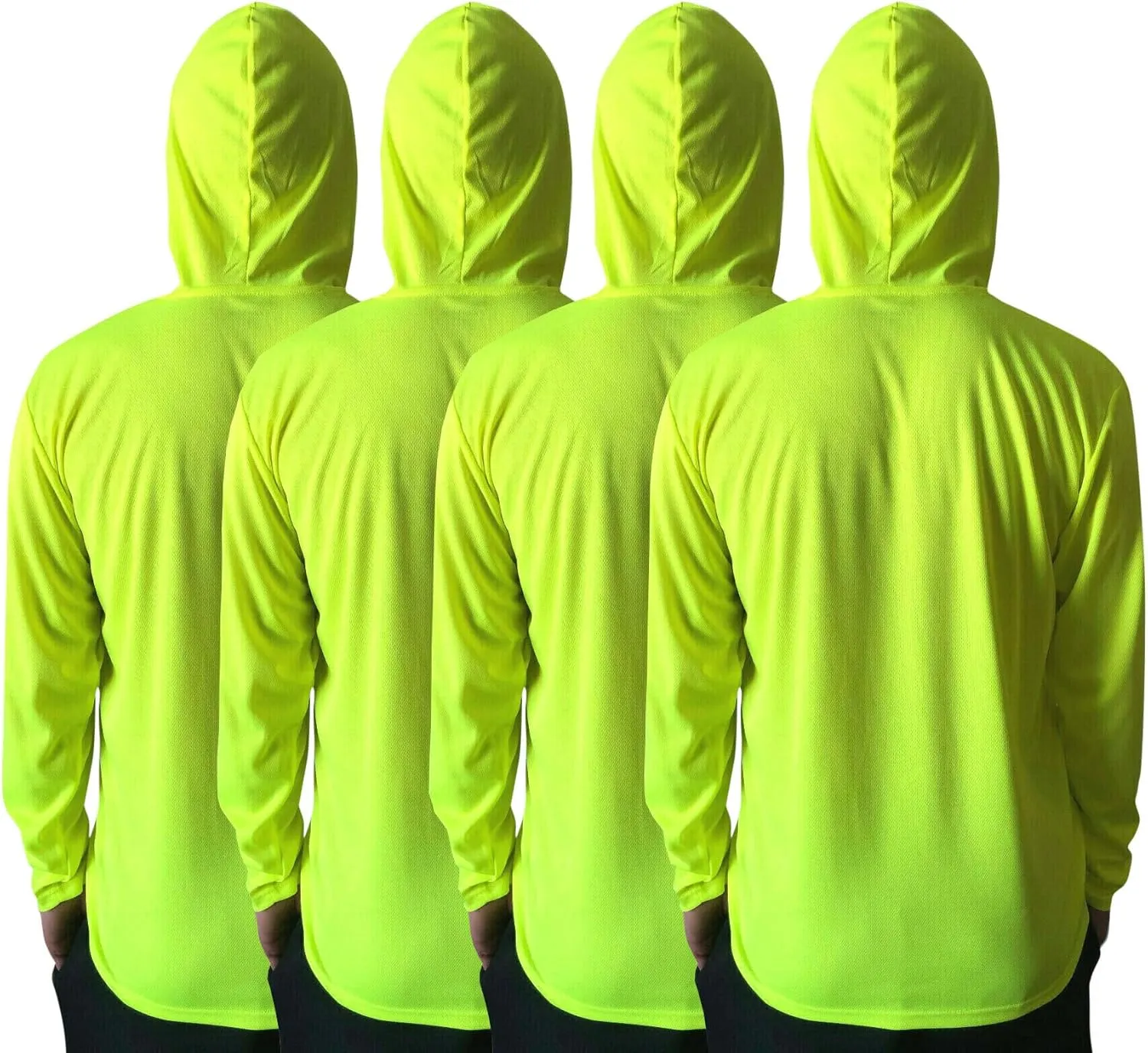 Men UPF 50  Sun Protection Breathable T Shirt Long Sleeve Workout T-Shirts with Hood