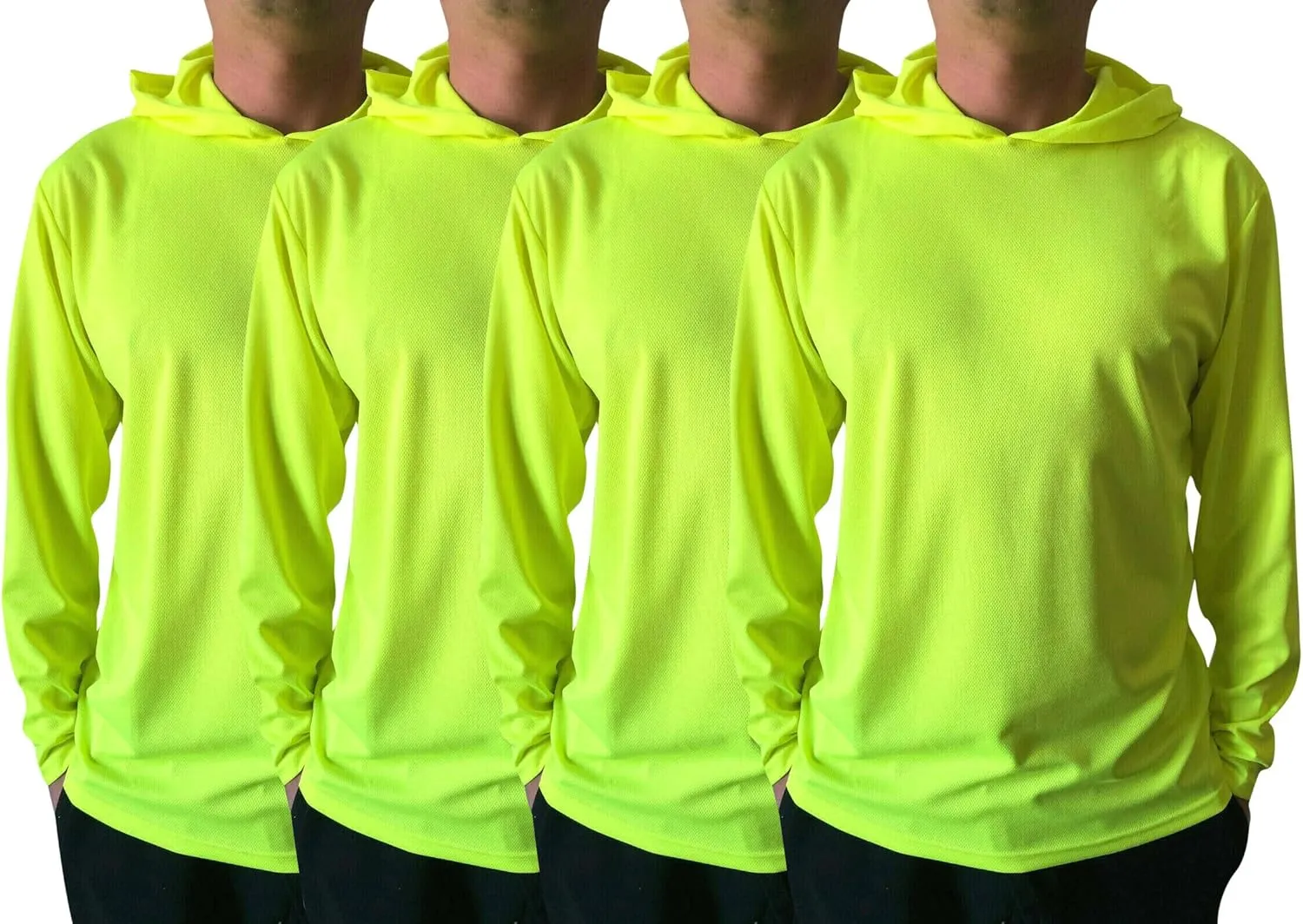 Men UPF 50  Sun Protection Breathable T Shirt Long Sleeve Workout T-Shirts with Hood