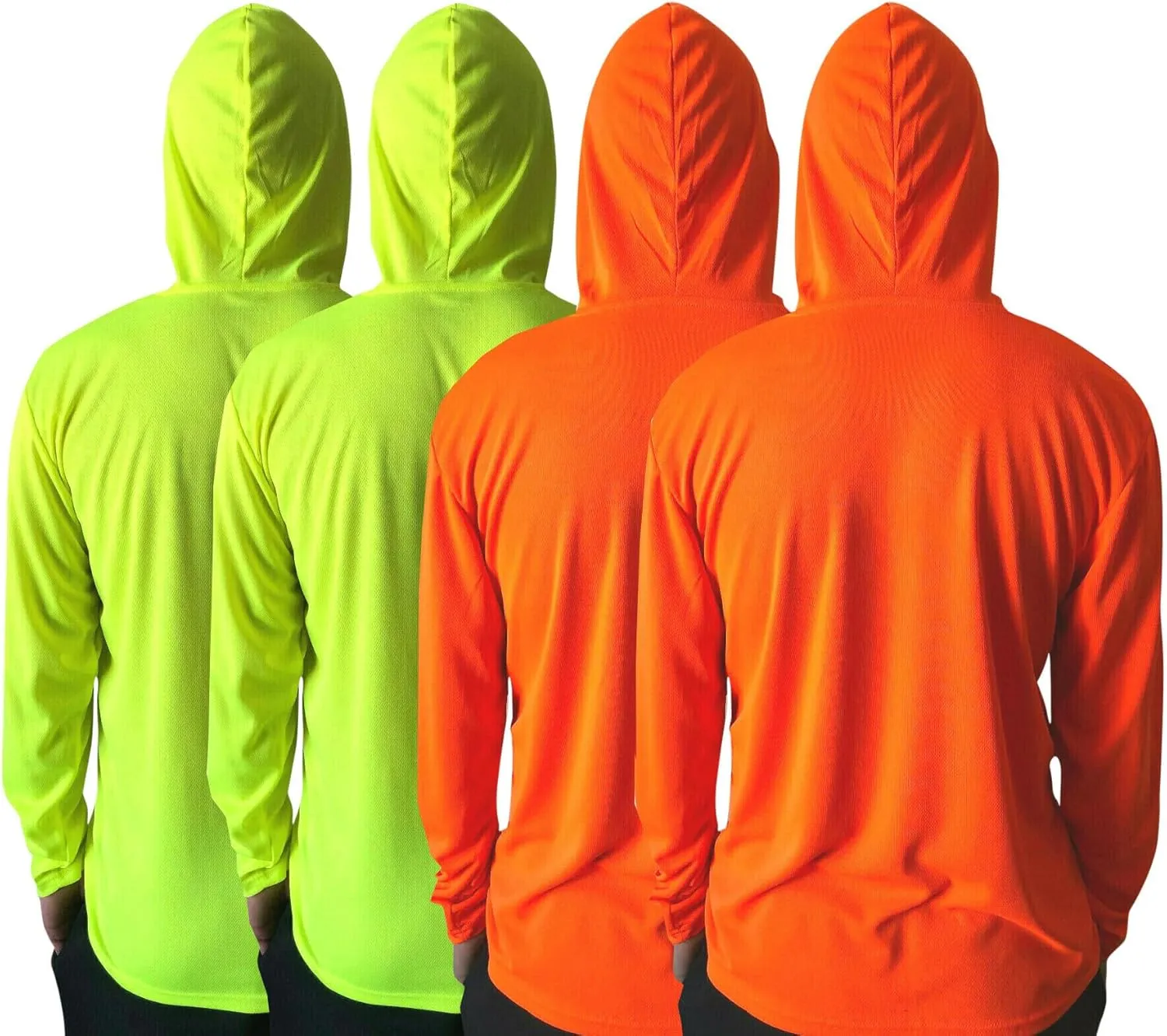 Men UPF 50  Sun Protection Breathable T Shirt Long Sleeve Workout T-Shirts with Hood