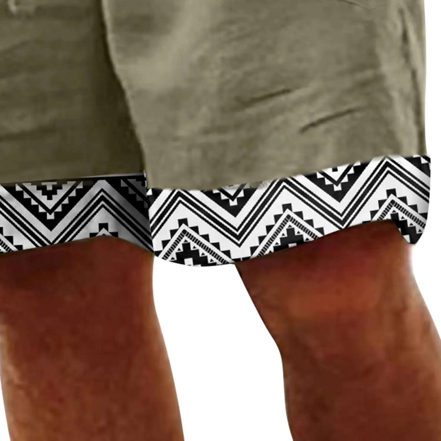 Mens 4XL Linen Summer Beach Shorts Tree Printed Beach Trendy Shorts Mens 4XL Linen Summer Beach Shorts Mens Linen