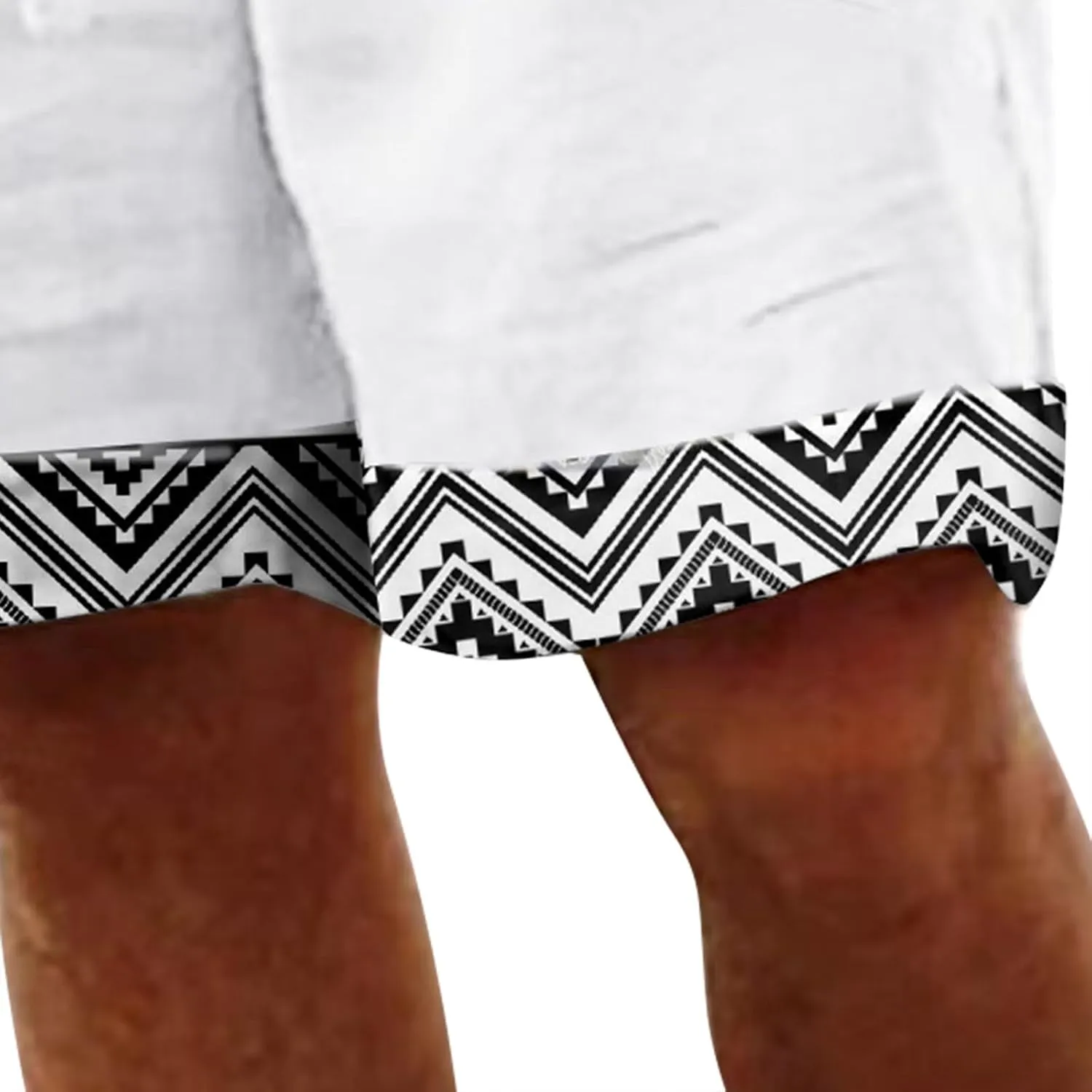 Mens 4XL Linen Summer Beach Shorts Tree Printed Beach Trendy Shorts Mens 4XL Linen Summer Beach Shorts Mens Linen