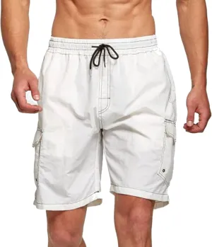 Mens Athletic Shorts Men's Hiking Cargo Shorts Quick Dry Lightweight Stretch Shorts for Men Outdoor Fishing Golf Shorts
