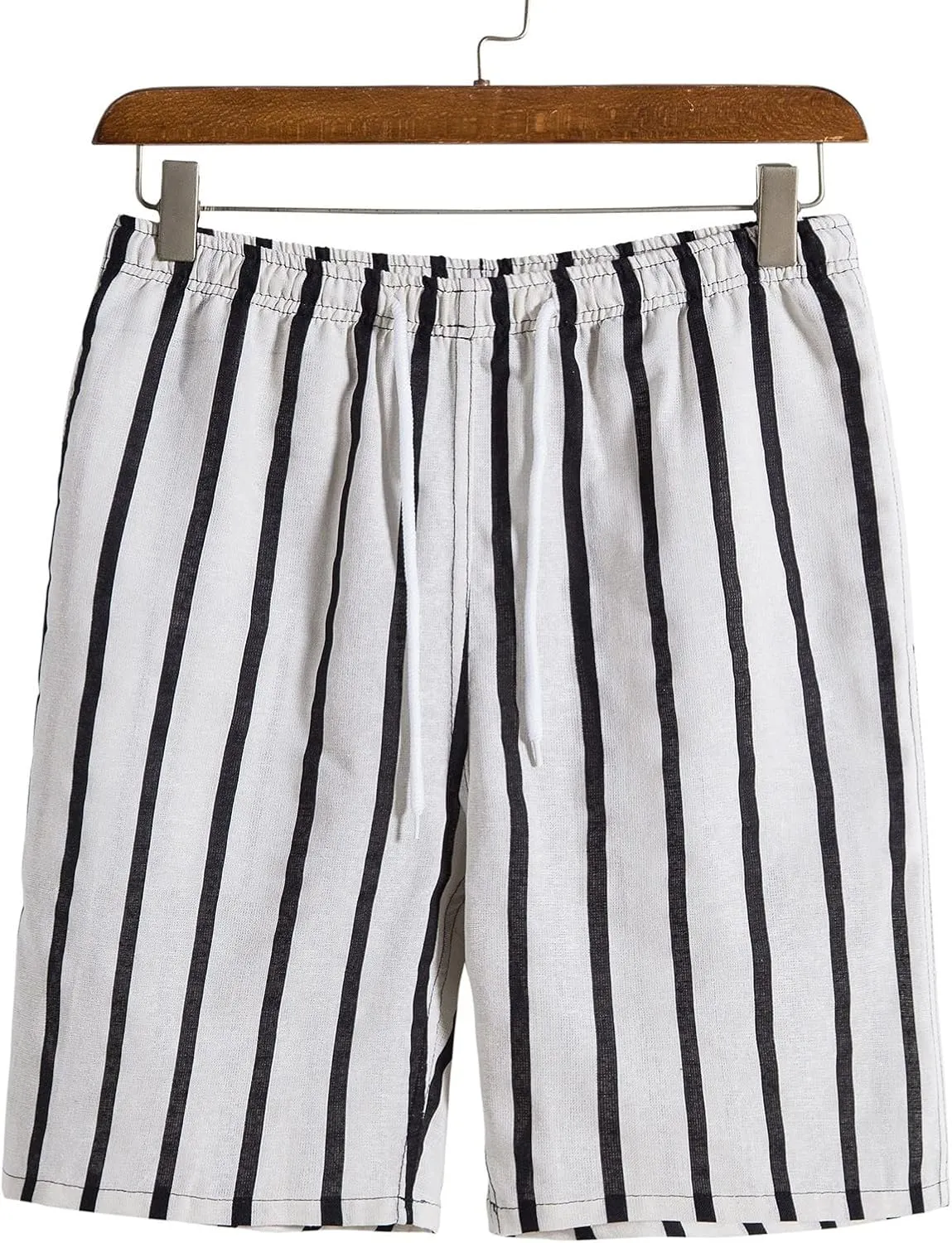 Mens Athletic Workout Shorts Straight Casual Cotton Elastic Waist Shorts Elastic Waist Lounge Shorts
