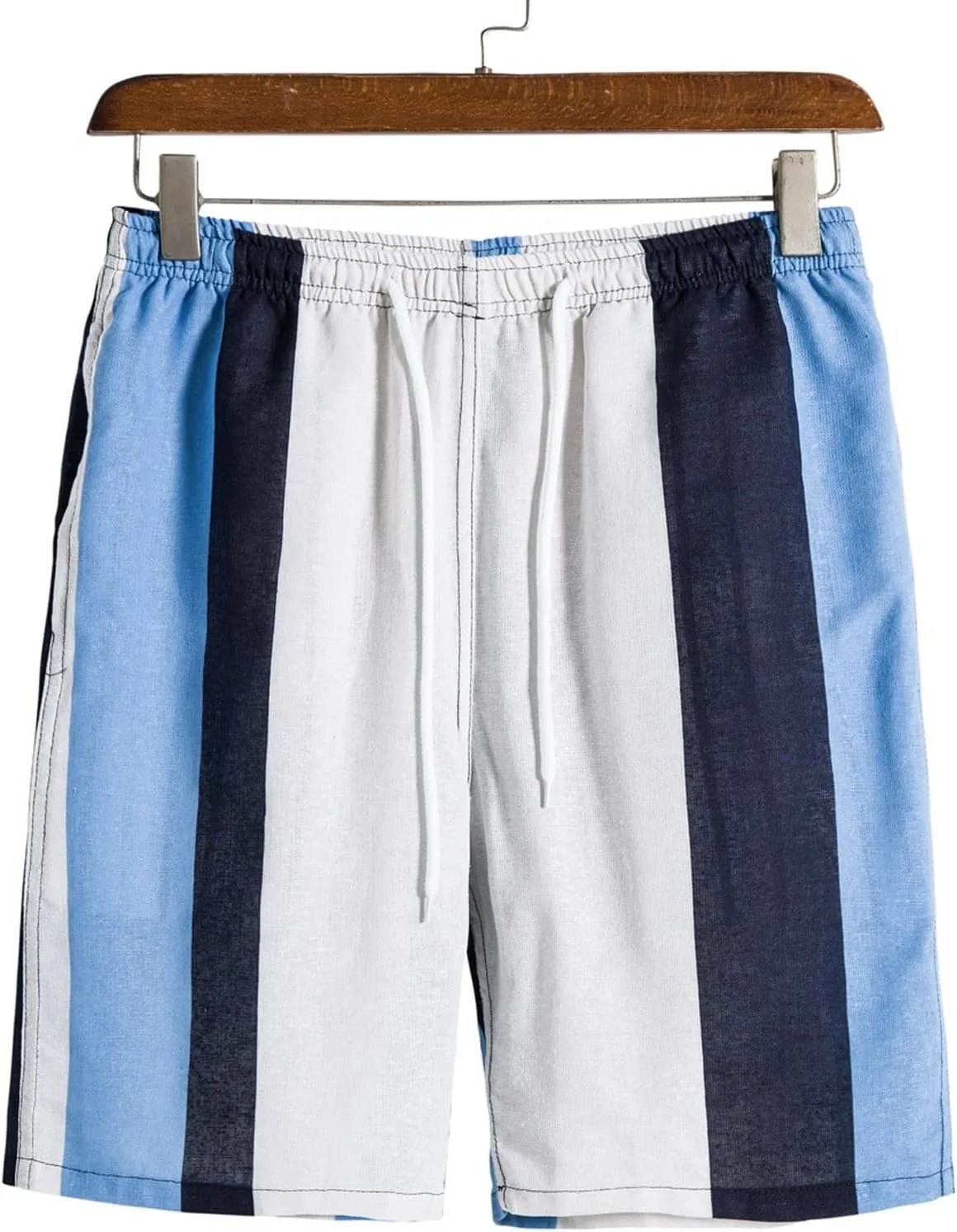 Mens Athletic Workout Shorts Straight Casual Cotton Elastic Waist Shorts Elastic Waist Lounge Shorts