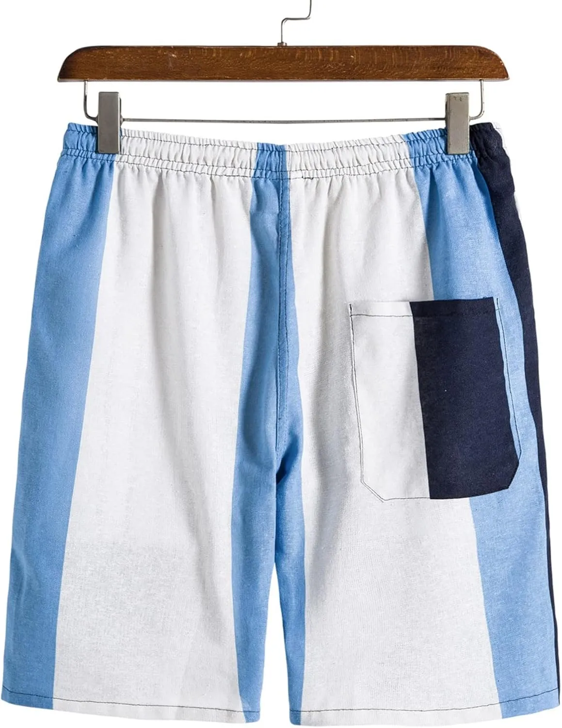 Mens Athletic Workout Shorts Straight Casual Cotton Elastic Waist Shorts Elastic Waist Lounge Shorts