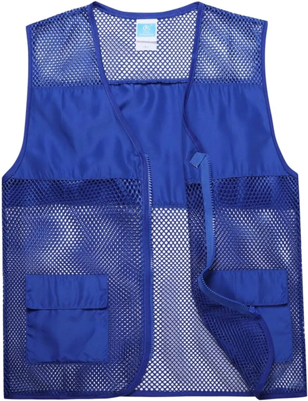 Mens Breathable Mesh Vest Jacket Summer Casual Lightweight Cycling Travel Zip Up Vests Outdoor Fishing Work Waistcoat