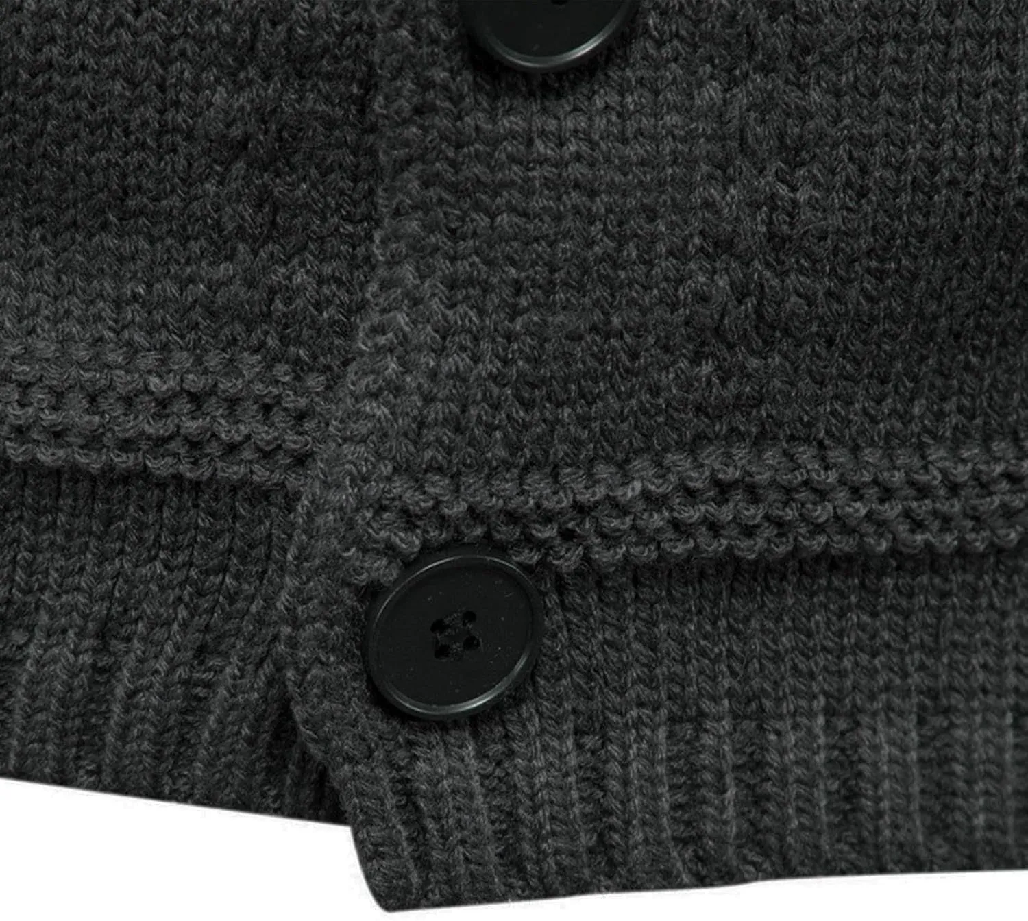 Mens Cable Cardigan Sweater Button Down Knit Sweater Turn Down Collar Sweater Vintage Long Sleeve Sweater