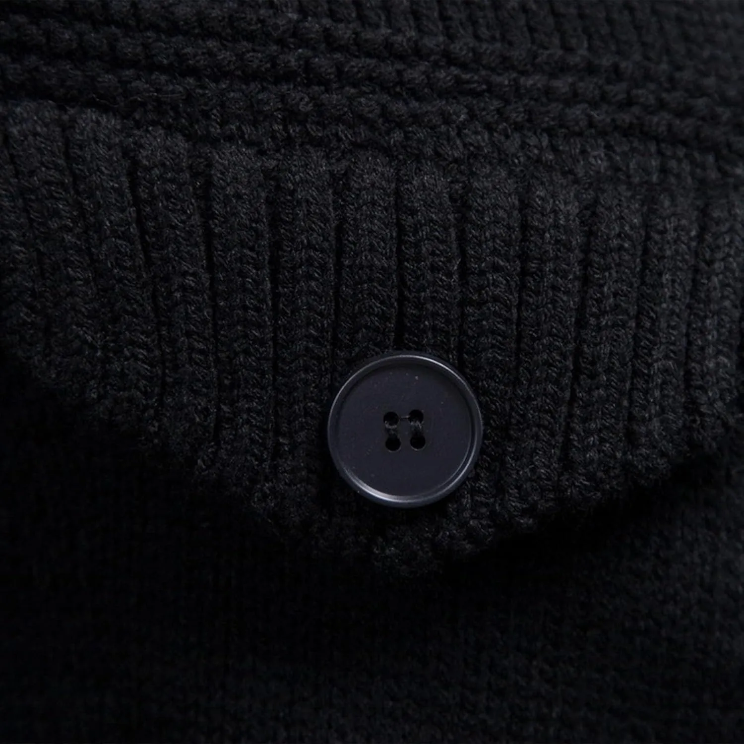 Mens Cable Cardigan Sweater Button Down Knit Sweater Turn Down Collar Sweater Vintage Long Sleeve Sweater