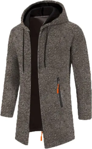 Mens Cardigan, Full Zip Mens Sweaters Cardigan Knitted Long Sleeve Warm Sweater Men's Workout Dress Jacket