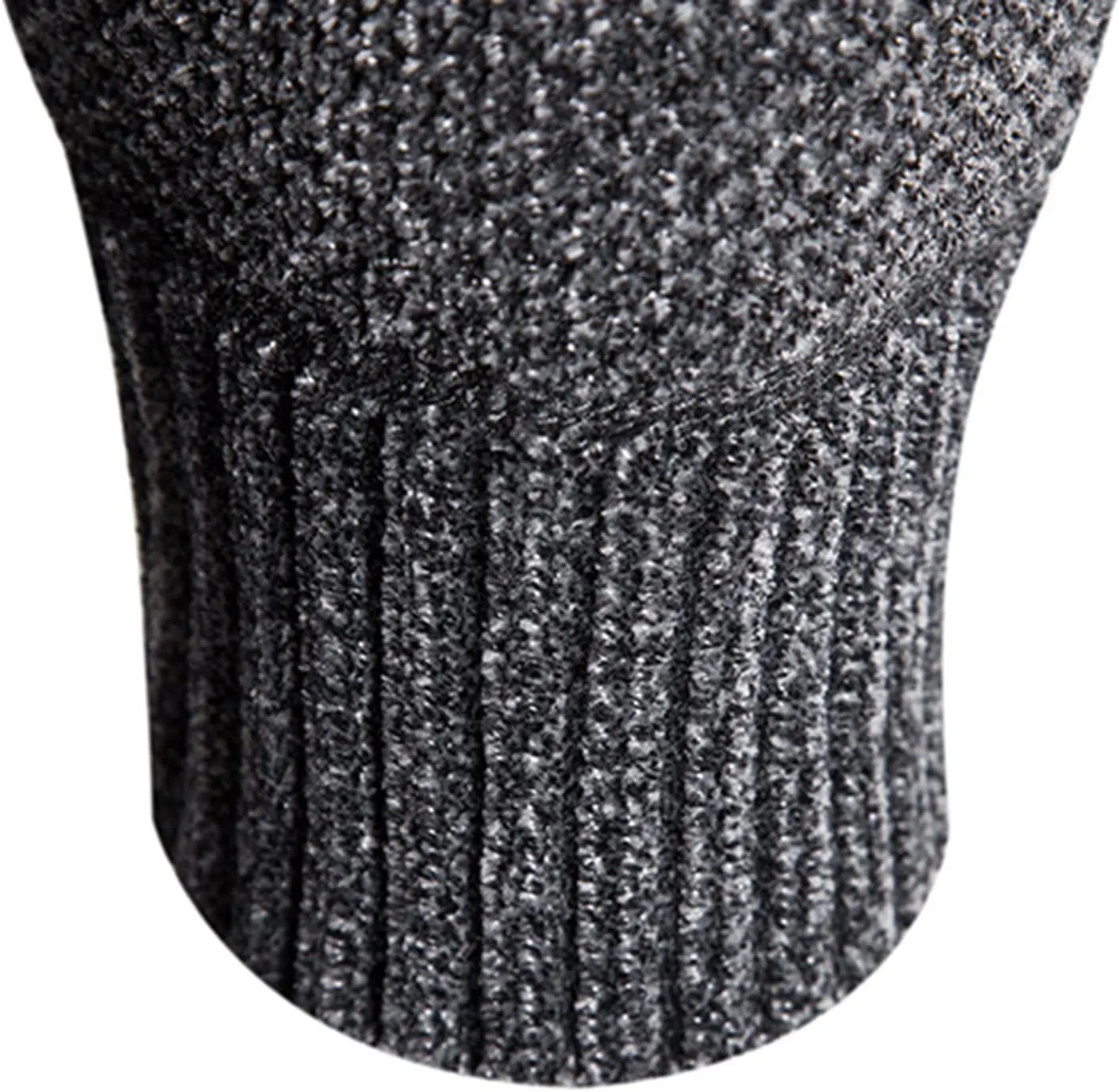 Mens Cardigan, Men's Full Zipper Cardigan Slim Fit Knitted Sweater Casual Stand Collar with Pockets