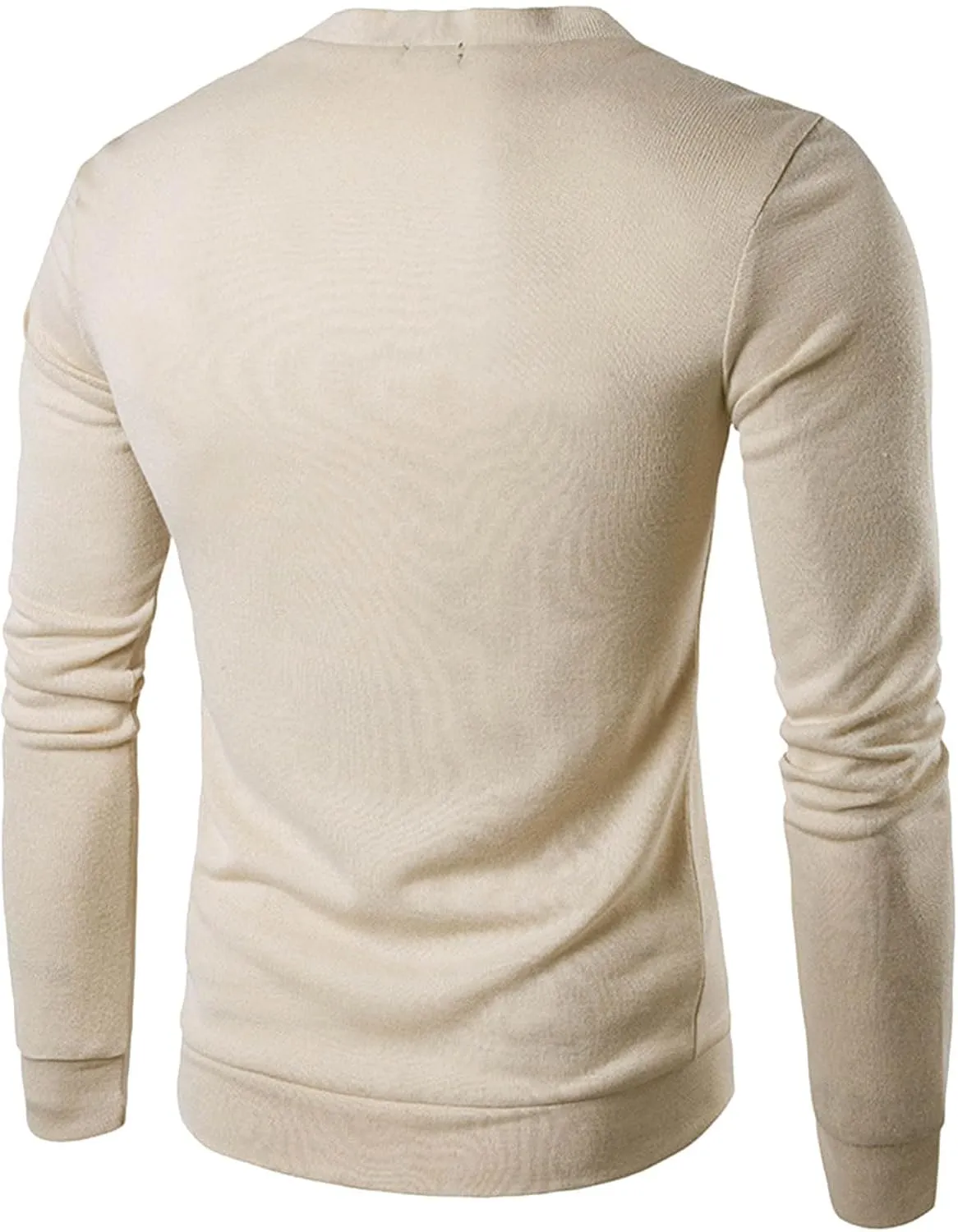 Mens Cardigan Sweater Cashmere Wool Blend V Neck Buttons Designed Long Sleeve Solid Warm Cardigan with Pockets