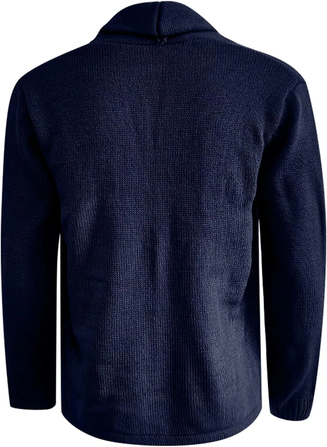 Mens Cardigan Sweater with Buttons Knit Lapel Oversized Cardigan Sweater Thick Warm Lounge Winter Cardigan