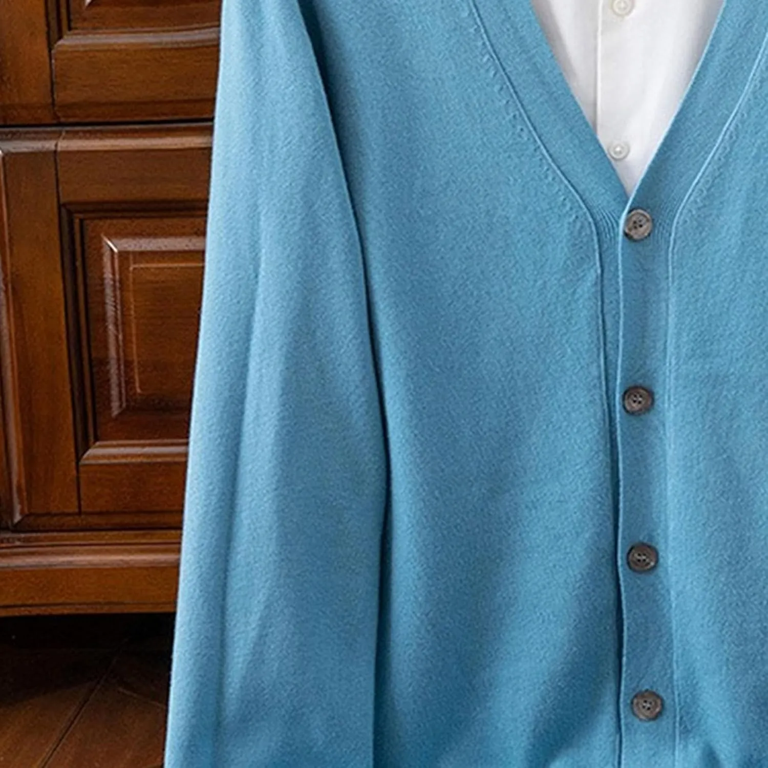 Men's Cardigan Sweaters Long Sleeve Cable Knit Cardigans Slim Fit Casual Button Down Ribbed Sweaters Outerwear