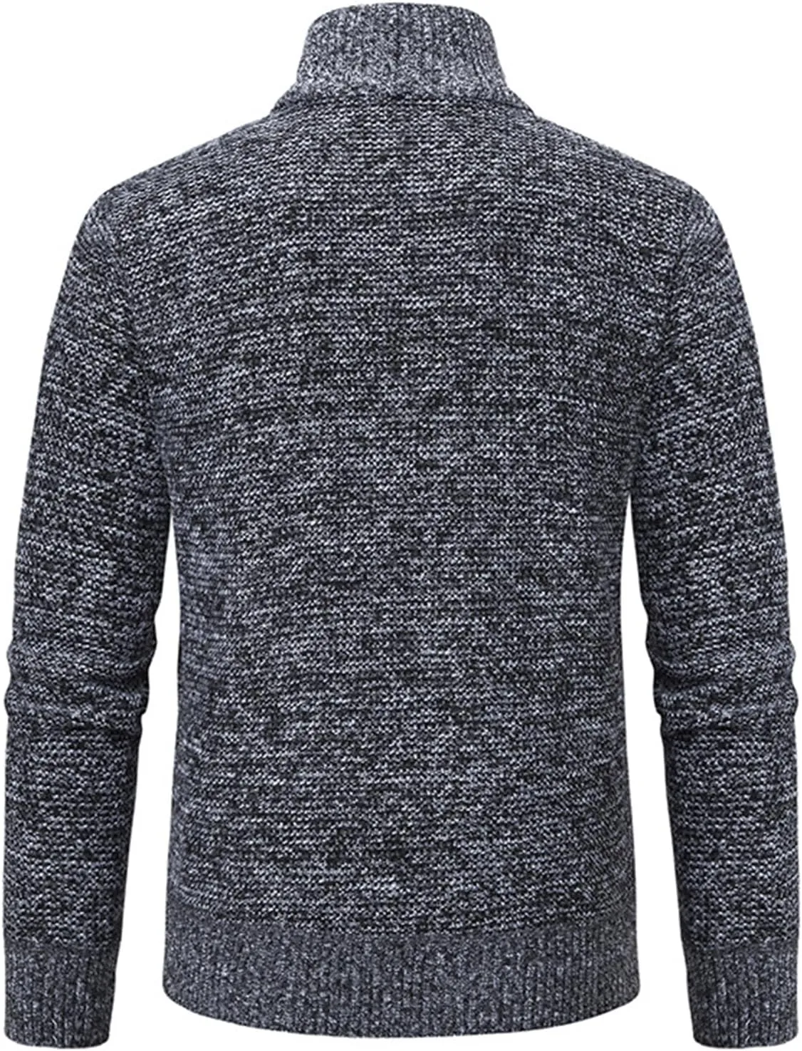 Men's Cardigan Sweaters Qiulted Puffer Jacket Casual Slim Fit Full Zip Sweaters Knitted Cardigan Jackets with Pockets