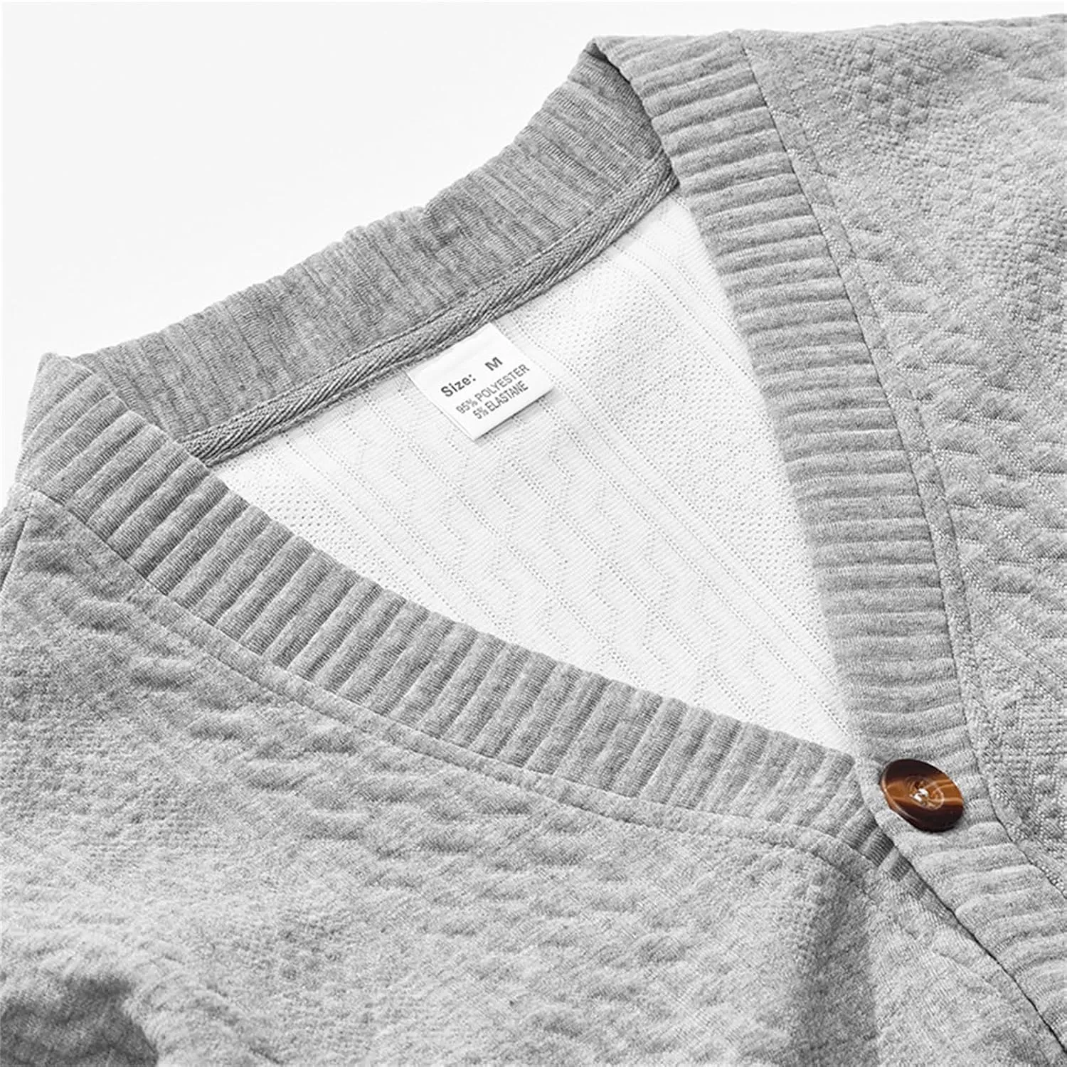Men's Cardigan Sweaters V Neck Knitted Button Down Sweaters Solid Long Sleeve Outwear Slim Fit Warm Coat Clothes
