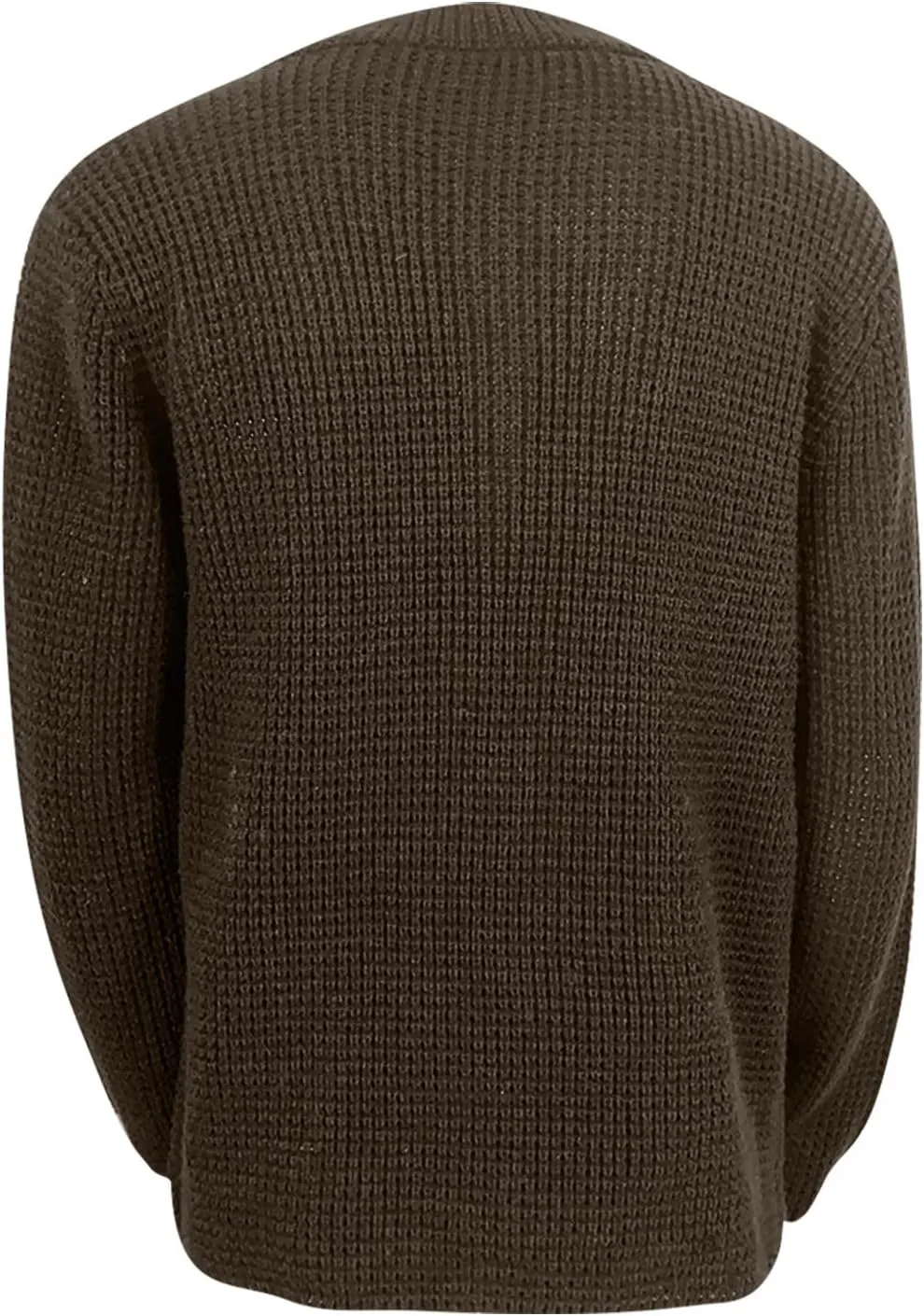Men's Cardigan Sweaters with Buttons Cable Knit Lapel Open Front Cardigan Solid Ribbed Collared Work Cardigan Sweaters