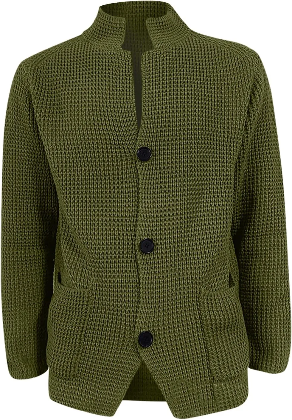 Men's Cardigan Sweaters with Buttons Knit Lapel Oversized Cardigan Sweater Thick Warm Lounge Winter Cardigan