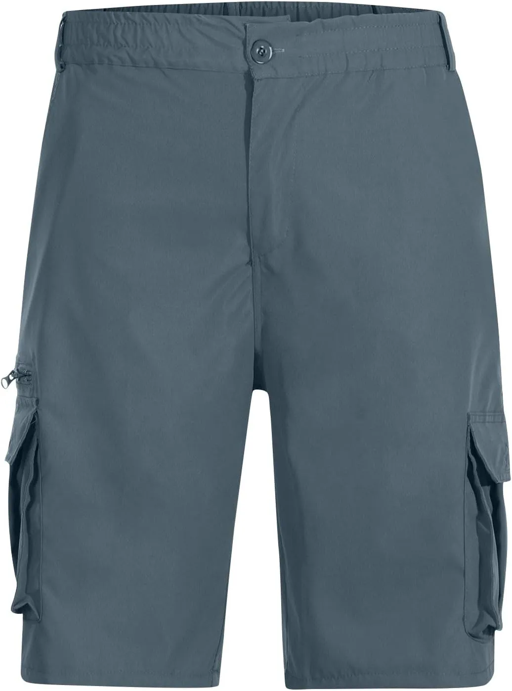 Men's Cargo Jogger Shorts Drawstring Elastic Waist Summer Beach Shorts Athletic Bermuda Shorts with Pockets