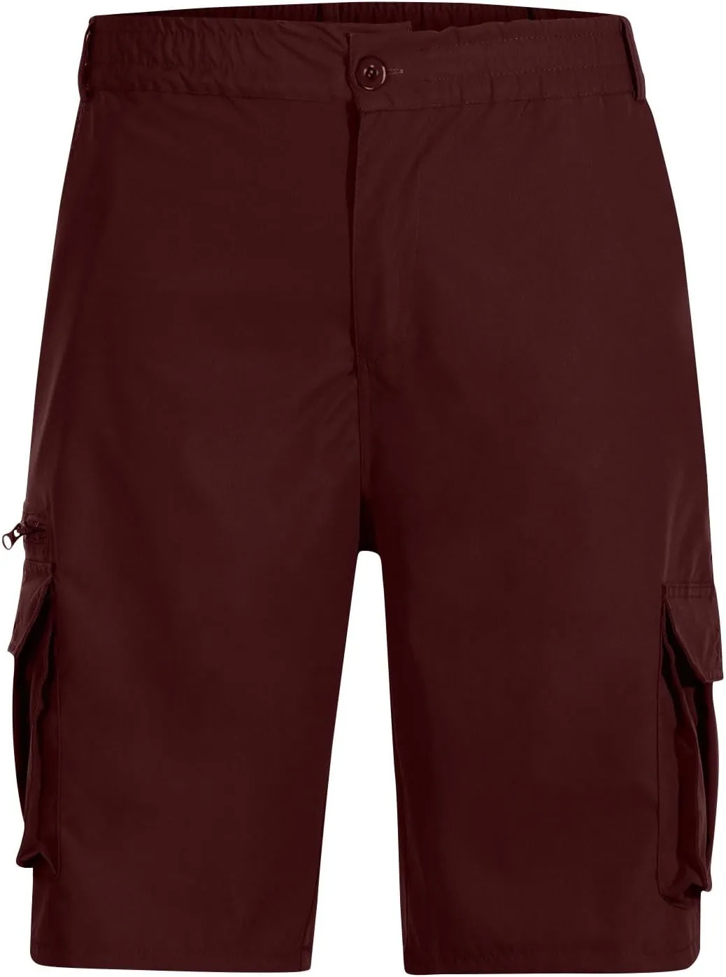 Men's Cargo Jogger Shorts Drawstring Elastic Waist Summer Beach Shorts Athletic Bermuda Shorts with Pockets