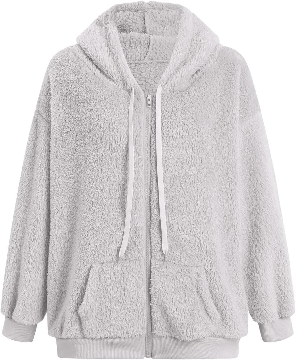 Men's Cashmere Sweaters, Men's Full Zip Fleece Flannel Jackets Shirt Cotton Hoodies Soft Warm Coat for Men with Hood