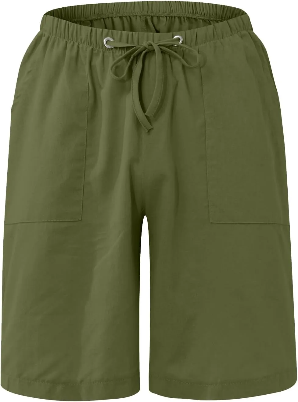 Men's Casual 7" Cotton Linen Shorts Drawstring Summer Beach Shorts with Pockets Shorts for Men Casual Summer