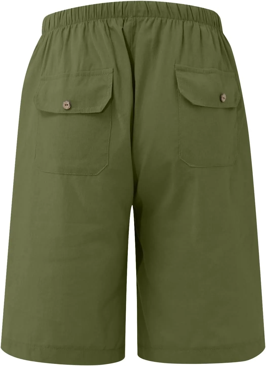 Men's Casual 7" Cotton Linen Shorts Drawstring Summer Beach Shorts with Pockets Shorts for Men Casual Summer