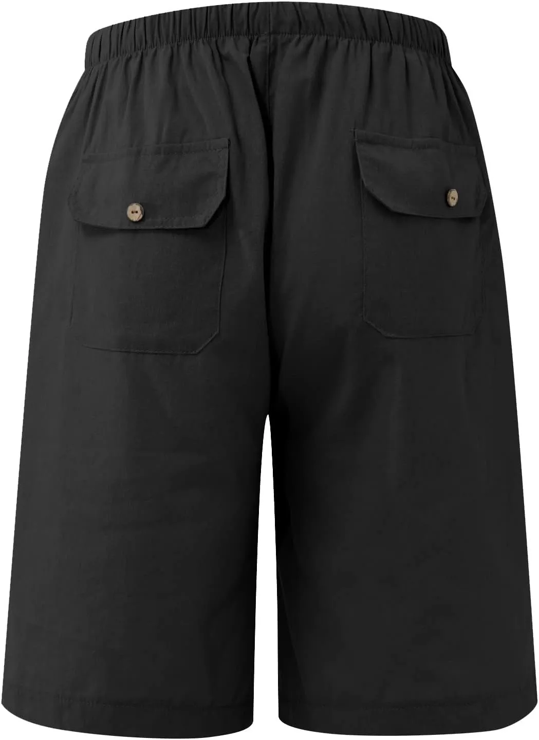 Men's Casual 7" Cotton Linen Shorts Drawstring Summer Beach Shorts with Pockets Shorts for Men Casual Summer