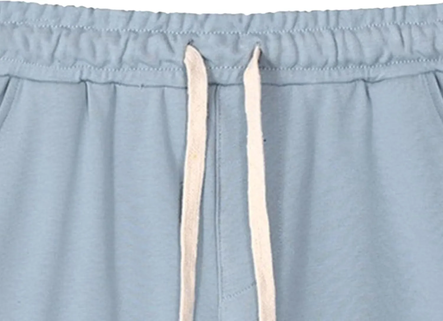 Men's Casual Cotton Shorts Drawstring Elastic Waist Jogger Shorts Athletic Workout Lounge Shorts with Pockets