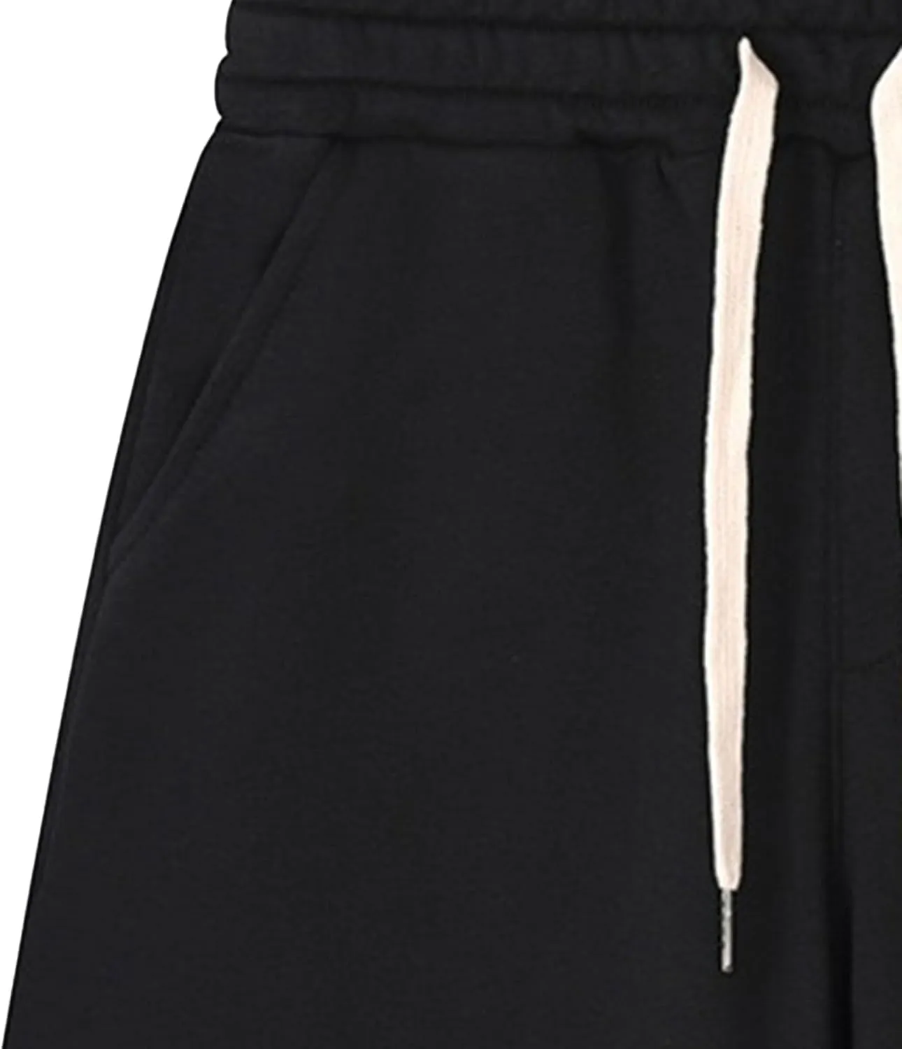 Men's Casual Cotton Shorts Drawstring Elastic Waist Jogger Shorts Athletic Workout Lounge Shorts with Pockets