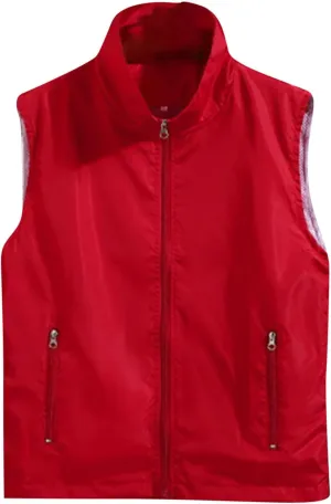 Men's Casual Outerwear Vest Lightweight Zip Up Sleeveless Jacket Outdoor Work Fishing Hiking Golf Vests with Pockets