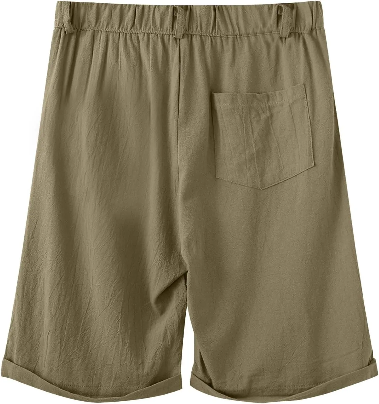 Men's Casual Shorts Lightweight Linen Short Pant Summer Hawaiian Beach Shorts Outdoor Workout Shorts